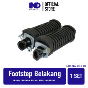 Karet-Besi Footstep-Barstep-Pijakan-Injekan-Foot-Bar-Step Belakang Set Astrea Grand & Prima & Legenda & Star & Impressa-Impresa