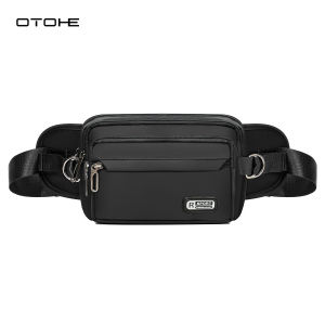 OTOHE Mens Chest Bag Waist Bag Waterproof Sports Bag Large Capacity Casual Bag Street Bag Messenger Bag Multifunctional Chest Bag Fitness Bag Travel Bag Business Bag For Men Women