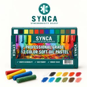 Soft Oil Pastels Set for Drawing Blending Art Supplies Professional Grade 36/24/12 Colors - SYNCA