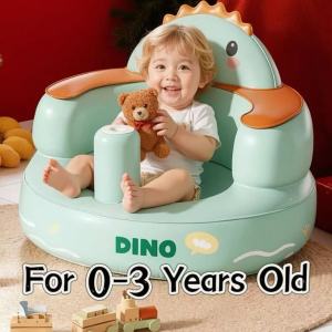 Multifunctional Cute Inflatable Sofa Baby Chair Seat Inflatable Baby Bath Toys eating Chair Feeding