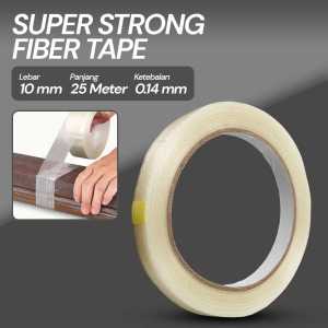 LAKBAN SUPER STRONG FIBER TAPE ISOLASI BENING 25M LAKBAN MULTIFUNGSI SUPER KUAT