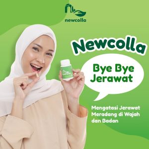 Newcolla collagen original penghilang flek hitam membandel dan jerawat di wajah ampuh bpom alami