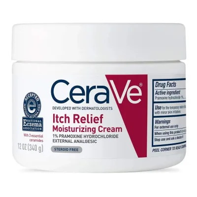 CeraVe Itch Relief Moisturizing Cream Dry Skin Itch Relief Cream 340g