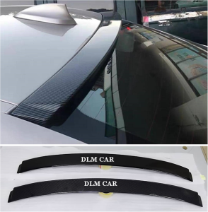 [READY STOCK] E90 roof spoiler with CARBON FIBER OR GLOSS BLACK (plug and play)