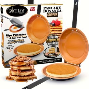 Non-Stick Double-Sided Pancake Spatula - Flip Cooking Design Even Heat Distribution Suitable for Induction Gas & Electric Stoves - Dishwasher Safe Perfect for Pancakes Omelets Breakfast - Ideal Gift for Home & Professional Chefs Ergonomic