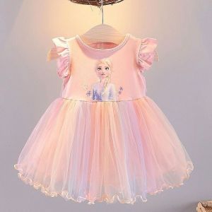 Girls Dress New Frozen Dress Princess Skirt Children Cotton Sequins Dress Kids Girl Fashion Clothing