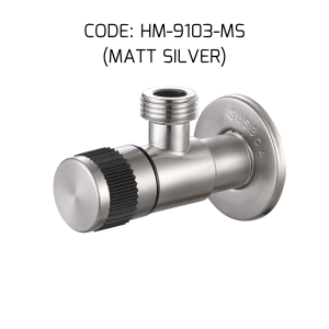 HEMOS STEEL ANGLE VALVE HM-9103-MSMG/HM-9105-MSMBMG TWO WAY ANGLE VALVE HM-9102-MS