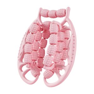 WHTRY Xoay 360 độ Máy mát xa kẹp chân hình khuyên Bánh xe 29/23 Cầm tay Con lăn mát xa cơ bằng tay Con lăn giảm béo Đa chức năng Máy mát xa Cellulite Máy mát xa cơ thể thư giãn