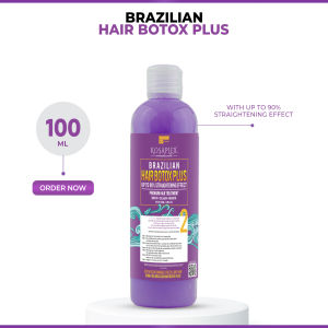 Buhok Co. Hair Botox Plus Treatment 100ml - Brazilian Straightening Formula with Argan Oil for All Hair Types