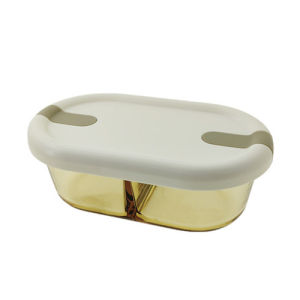 Microwave Heating Glass Lunch Box Separate Fresh-keeping Bowl Japanese Lunch Box with Cutlery Box For Office For Men Women |Lunch Box For Women School Kids |Microwave Safe Leak Proof Airtight Lunch Boxes