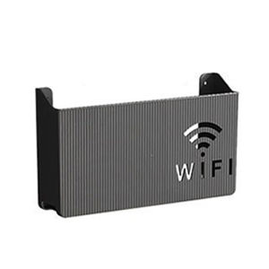 Plastic Wall Mounted Router Storage Box Wifi Router Organizer Rack No-Punch Installation
