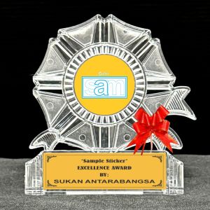 PLASTIC ACRYLIC  Plaque EM18085  Plak Cenderahati Souvenier Stand/Simple Gift