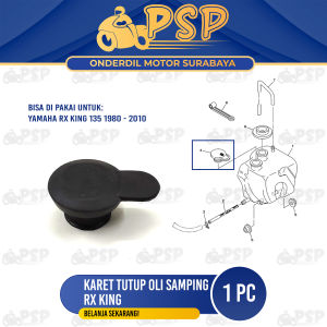 Karet Tutup Oli Samping Rx King - Tutup Cover Lubang Pembuangan Oli Samping Yamaha RX K RXK
