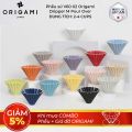 Phễu sứ V60 02 Origami Dripper M Pour over. 