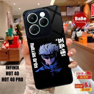 Casing Case Infinix Hot 40 Pro Terbaru Jujutsu Casing Hardcase Softcase Glossy