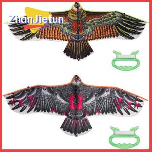 zhanjietun 1.1m Eagle Kite With 30 Meter Kite Line Children Flying Bird Kites Outdoor Toys