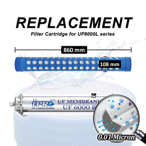 IPRO Slim Stainless Steel Water Filter Outdoor Purifier UF8000L - Ultrafiltration 0.01 Micron