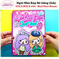 Nhà Búp Bê Bằng Giấy chủ đề Ngôi Nhà của Toca Boca #24 Rich Poor House - DIY Tự Làm cùng Con - 1 Bộ Búp Bê Bóc Dán Giúp Bé Tự Chơi - Đồ Chơi Cho Bé. 