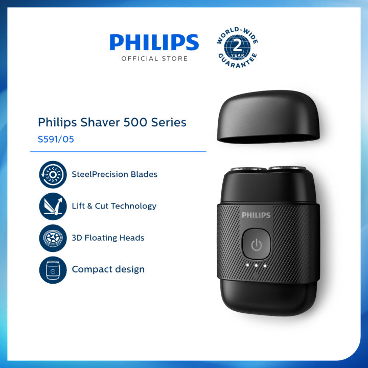 Philips Shaver 500 Series S591/05 (Electric Compact Shaver for Men
