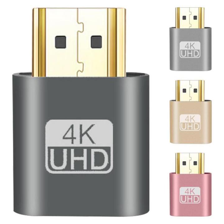 Computer Display Emulator 4K Plug Adapter with 1080P Resolution Mini
