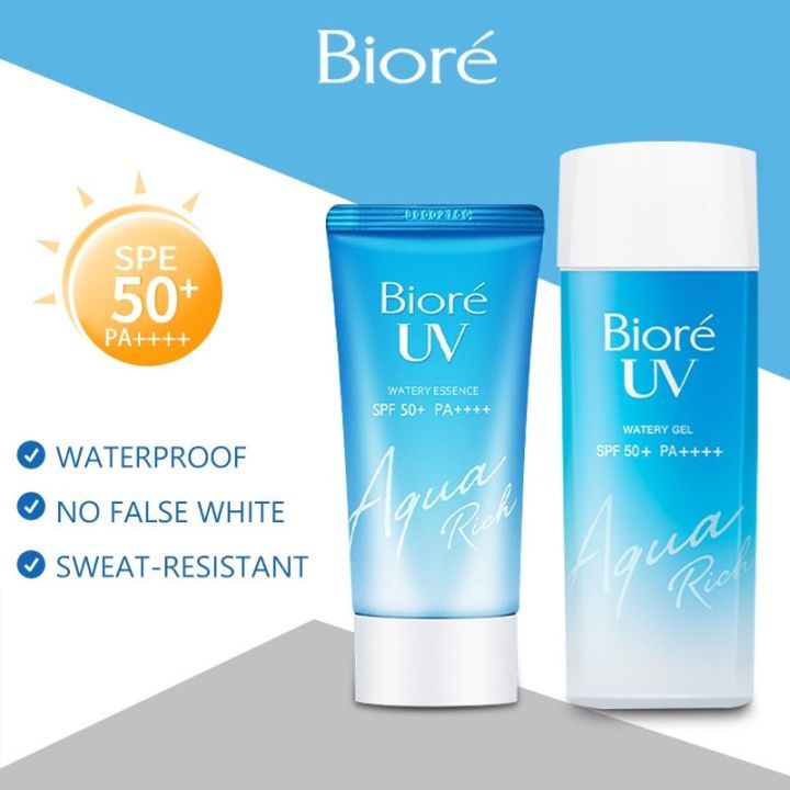 AUTHENTIC BIORE UV Aqua Rich Watery Essence/Gel Sunscreen Rich Water ...