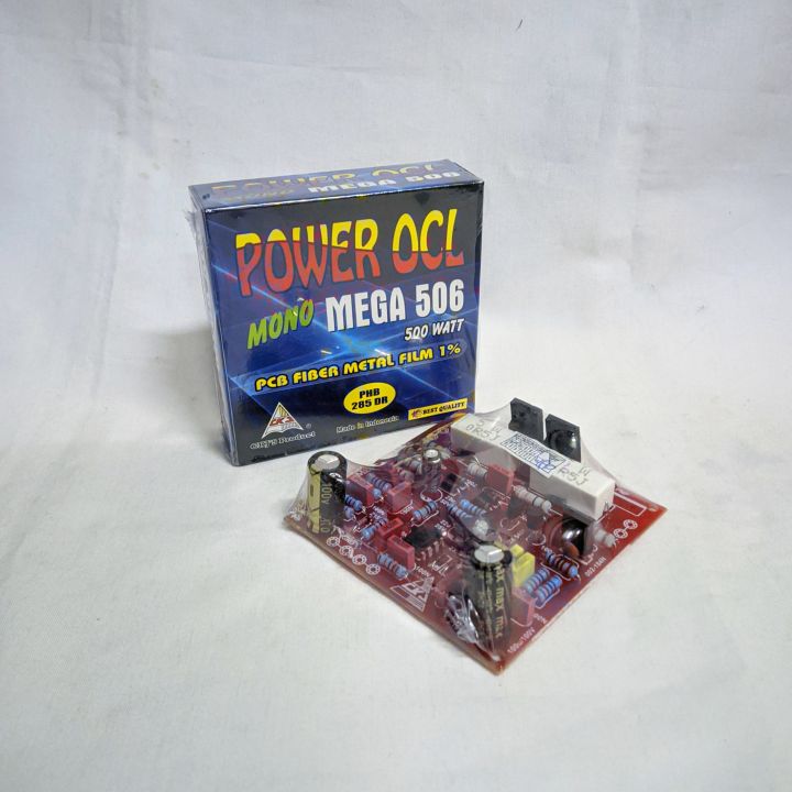 Kit Power Amplifier Mega OCL MONO 506/500Watt CKJ PCB FIBER METAL FILM