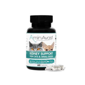 AminAvast Kidney Support Supplement for Dogs & Cats 300mg 60 Counts