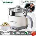 Vermax Mini Rice Cooker Electric Multi-cooker With steamer Hot Pot Non-stick 2L birthday gift. 