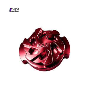 KAR Motorcycle Universal Radiator Cap 3D Design CNC Aluminum Alloy Waterproof &Durable&Sturdy