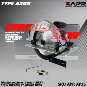 MESIN GERGAJI KAYU APR JAPAN CIRCULAR SAW TYPE A255 SIRKEL HEAVY DUTY EXTREME