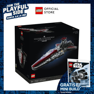 LEGO Star Wars 75367 Venator-Class Republic Attack Cruiser (5374 Pieces) Star Wars Toys (18 Tahun+)