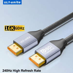 Cáp DP 2.1 được chứng nhận VESA 16K DisplayPort 3m 80Gbps 8K120Hz FreeSync G-Sync VRR Dây cổng hiển thị cho AMD RX70002026