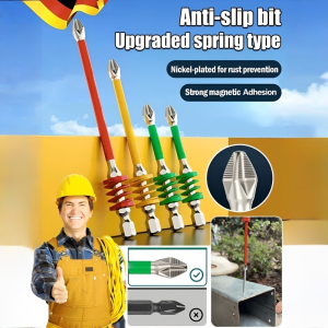 Rainbow Spring Bit Cross with Strong Magnetic Non-slip Super Hard Hand Drill Screwdriver Electric Screwdriver Head虹弹簧强磁超硬防滑十字披头