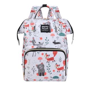 Large Capacity Mom Bag Shoulder Backpack for Travel Stylish Oxford Cloth Diaper Bag Case with Insulated Pocket