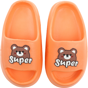 [🚚จัดส่งจากกรุงเทพฯ] หมีน้อยรูปแบบรองเท้าแตะพอดี 3-12 เด็กสบายลื่นเด็กรองเท้าแตะ