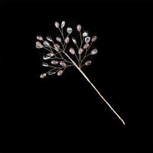 LZYBIM Realistic Pearl Crystal Christmas Pick Glitter Handmade Crystal Bead Christmas Sprig Elegant Bead String Vine Gem Star Xmas Tree Branch Christmas Tree Decor