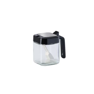 Lọ đựng gia vị thủy tinh FEEKA có kèm thìa mở 1 tay hũ thủy tinh đựng gia vị cao cấp 300ml chống ngập thìa