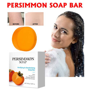 Japanese Persimmon Soap BarBody Purifying Deodorizing Natural Mild Soap Bar with Green Tea ExtractsGentle on All Skin Types2026