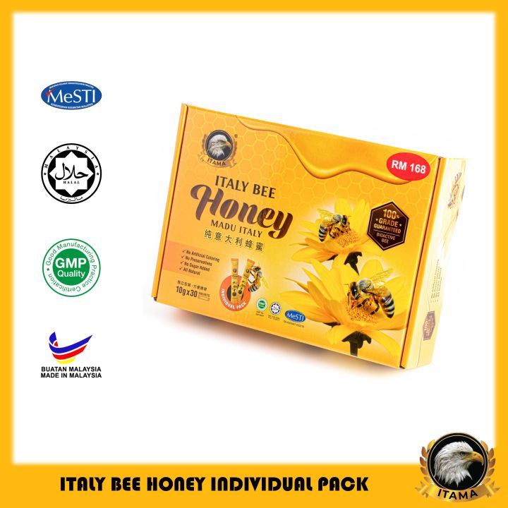 [NEW] ITAMA Italy Bee Honey 10g x 30sachets 意大利蜂蜜 Madu Lebah ...