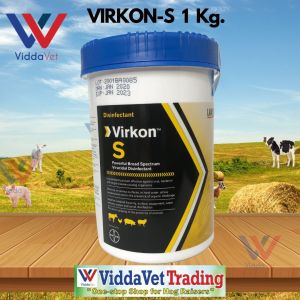 VIRKON S 1kg Canister Disinfectant: Broad Spectrum Solution for Livestock & Poultry