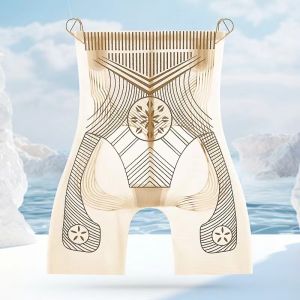 Maniyun Ice Silk Body Shaper High Waist Tummy Control Butt Lifter Thigh Slimmers Safety Pants Shapewear