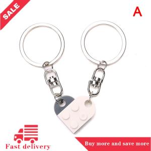 [COD] 2Pcs Love Heart Brick Keychain For Couples Friendship Birthday Jewelry Gift