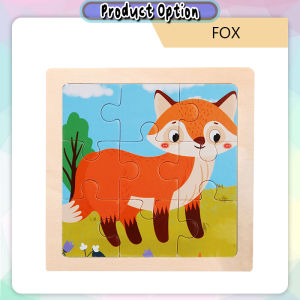 [Little B House] Wooden 9pcs Jigsaw Puzzle Mini Early Learning Toys Education Montessori Toys 木制拼图 Mainan Puzzle -BT352