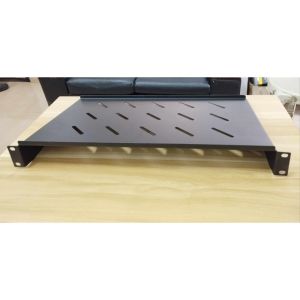 【High quality】1U Cantilever Tray Shelf Heavy Duty Standard Size 1U height 482mm 250mm for Data Rack or Cabinet with 4pcs. Cage nuts Metal
