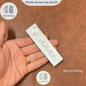 Đế Cơ Sở Đóng Đinh Tán Ive Rivet Nút Bấm 4 Chi Tiết Chất Thép Không Gỉ Dụng Cụ Làm Da Thủ Công Bóp Ví Handmade DIY