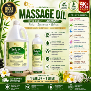 Massage Oil | Gallon  Hotel Scent | Non-Greasy | FDA Approved