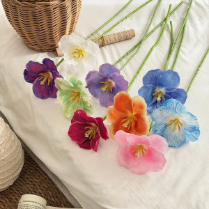 1PCS Tulips Rose Dried Plastic Flower Artificial Flowers Plants for Decoration Teachers Day Gift Ideas for Girlfriend