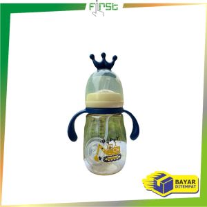 FH-C921 Botol Air Minum Bayi Training 300ML 2IN1 Sedotan+Dot BPA FREE / Gelas Anak Balita Training Cup Lucu Anti Tumpah