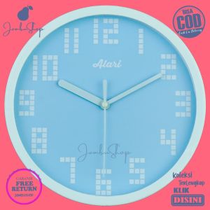 Jam Dinding Quartz Minimalis Black Alari AL1128 Hiasan Dinding BestSeller Besar