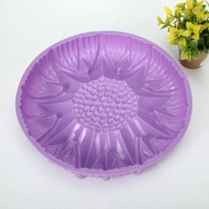 1Pc Cake Mold Dessert Molds Cake Baking Pizza Toast Tool Sunflower Styling Pastry Silicone Moulds Kitchen Baking Tools